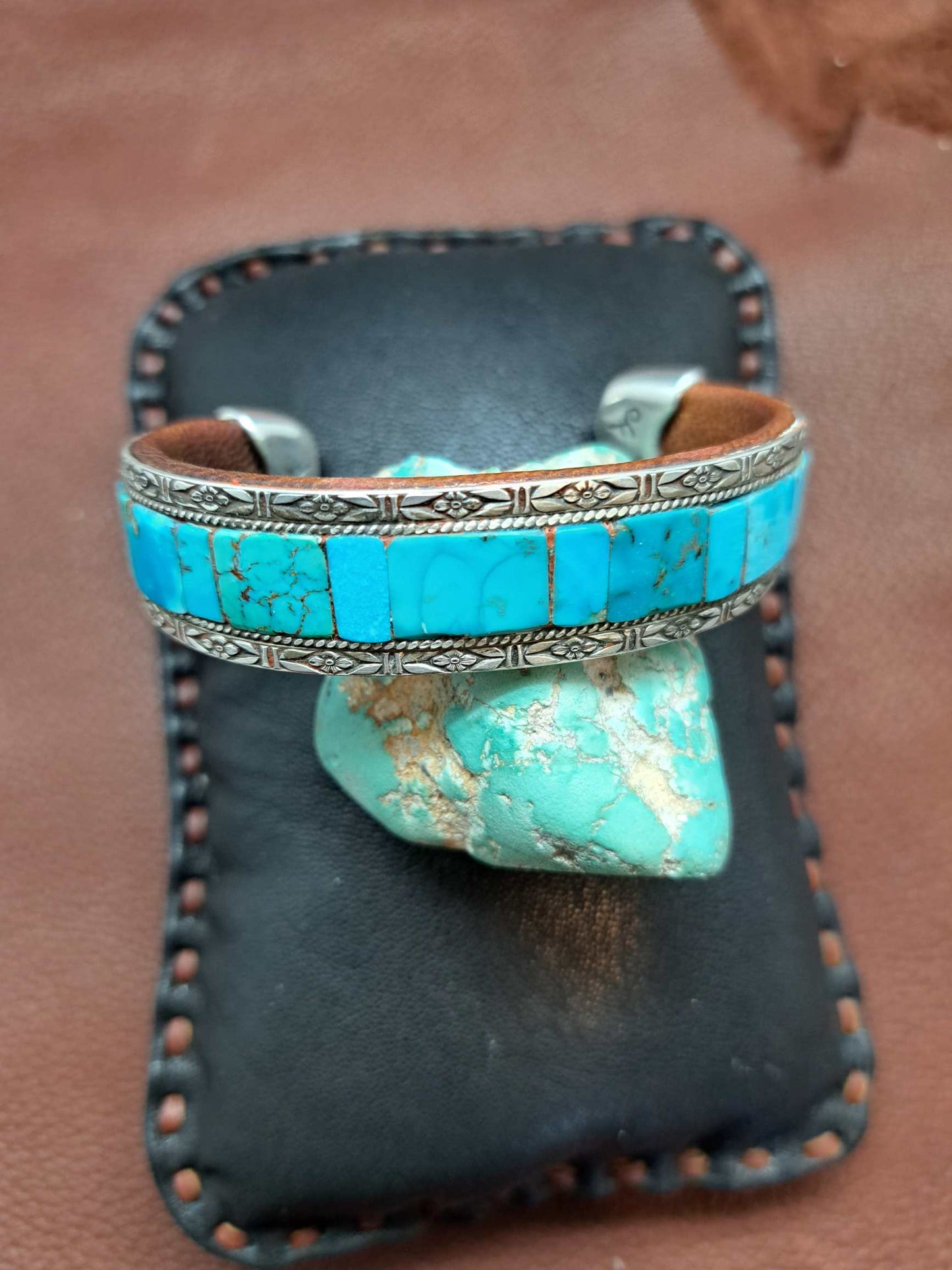 Turquoise Inlay Cuff