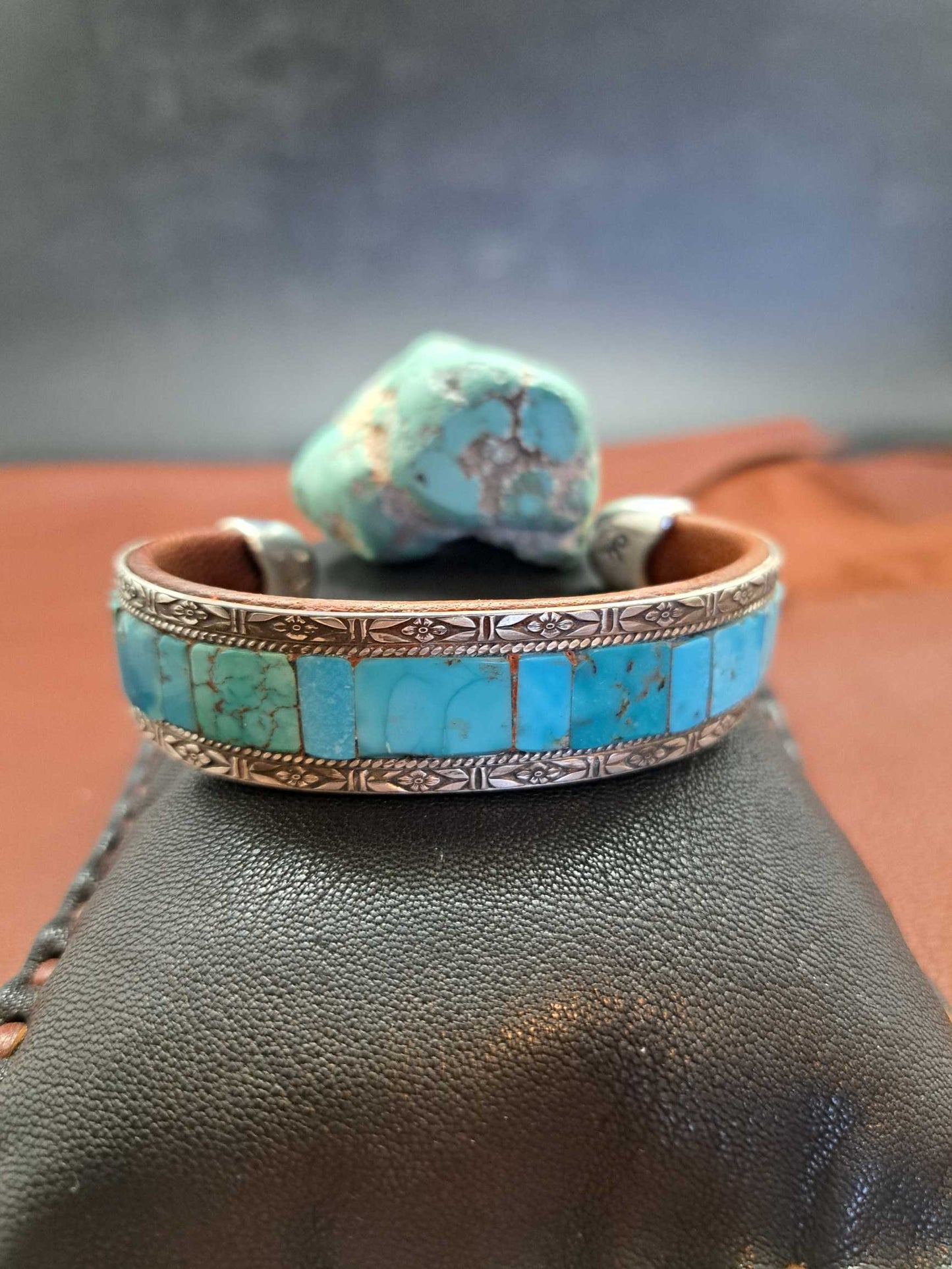 Turquoise Inlay Cuff