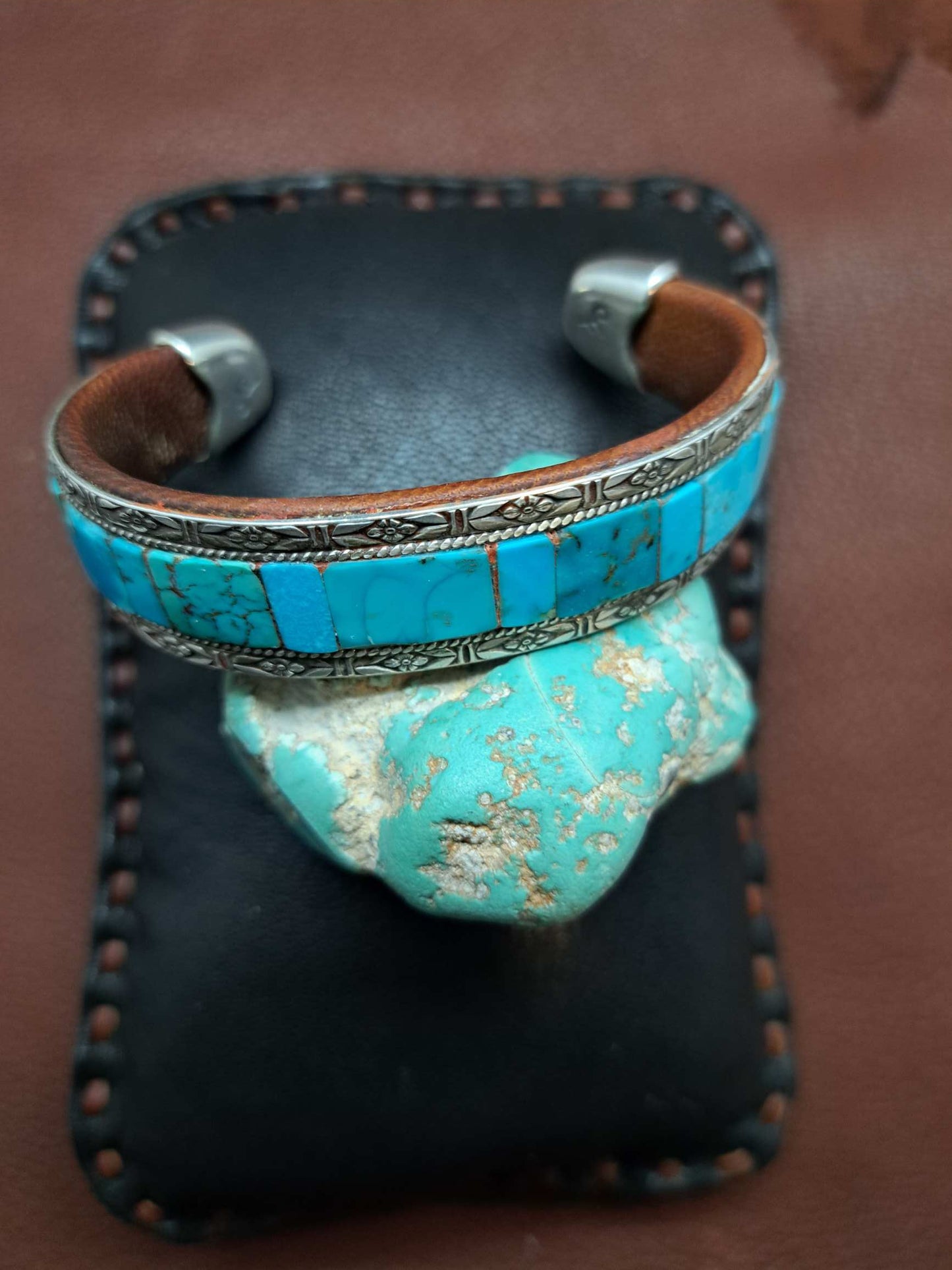 Turquoise Inlay Cuff