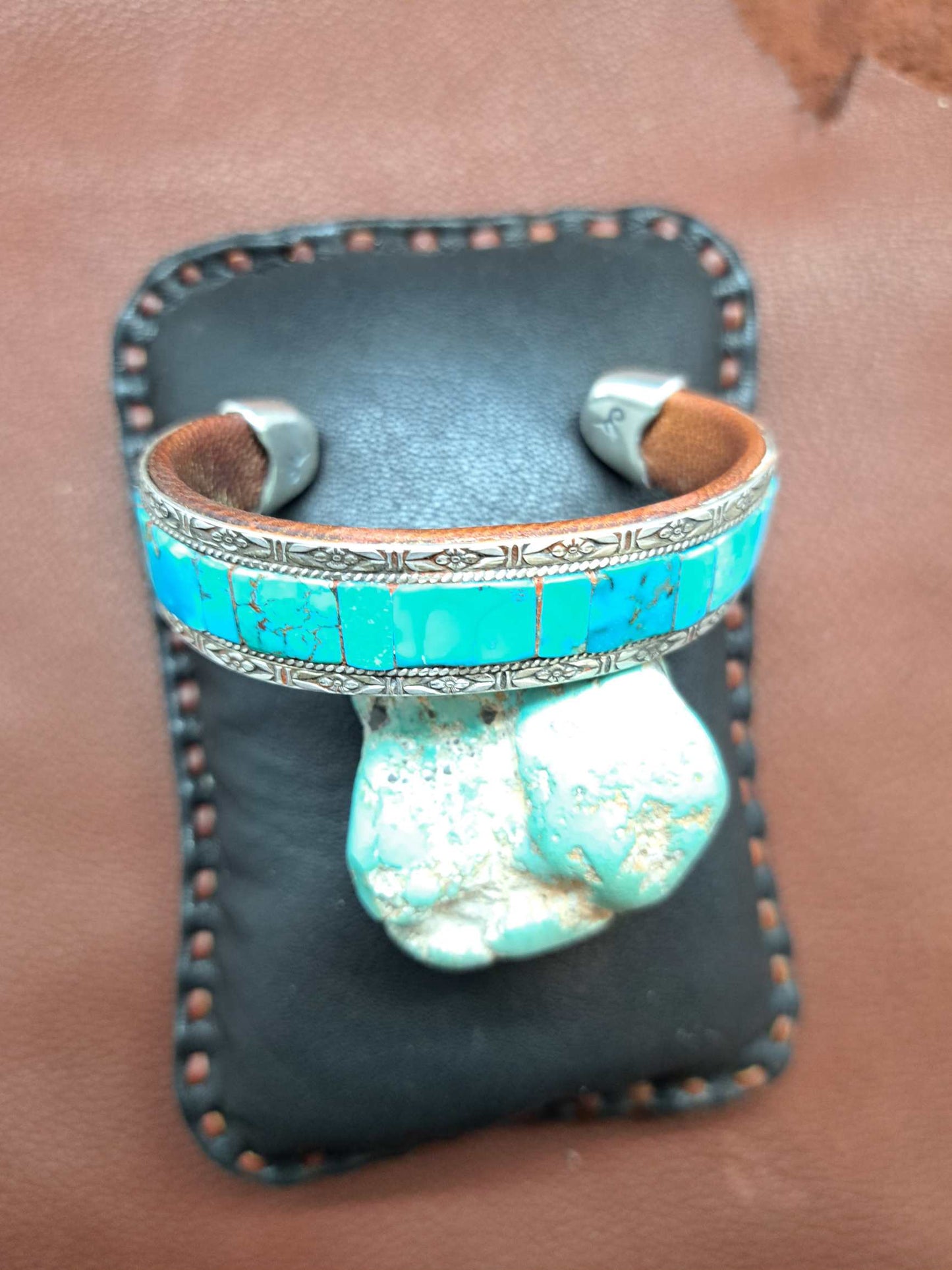 Turquoise Inlay Cuff