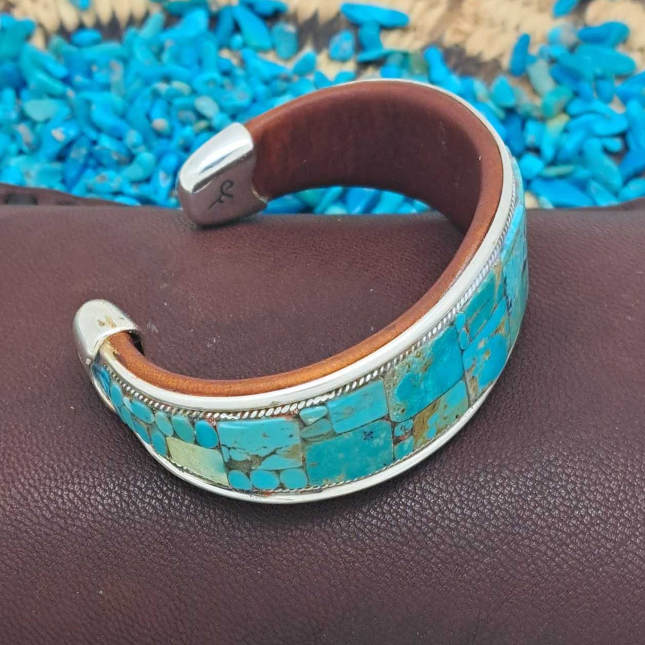 Turquoise Inlay Cuff