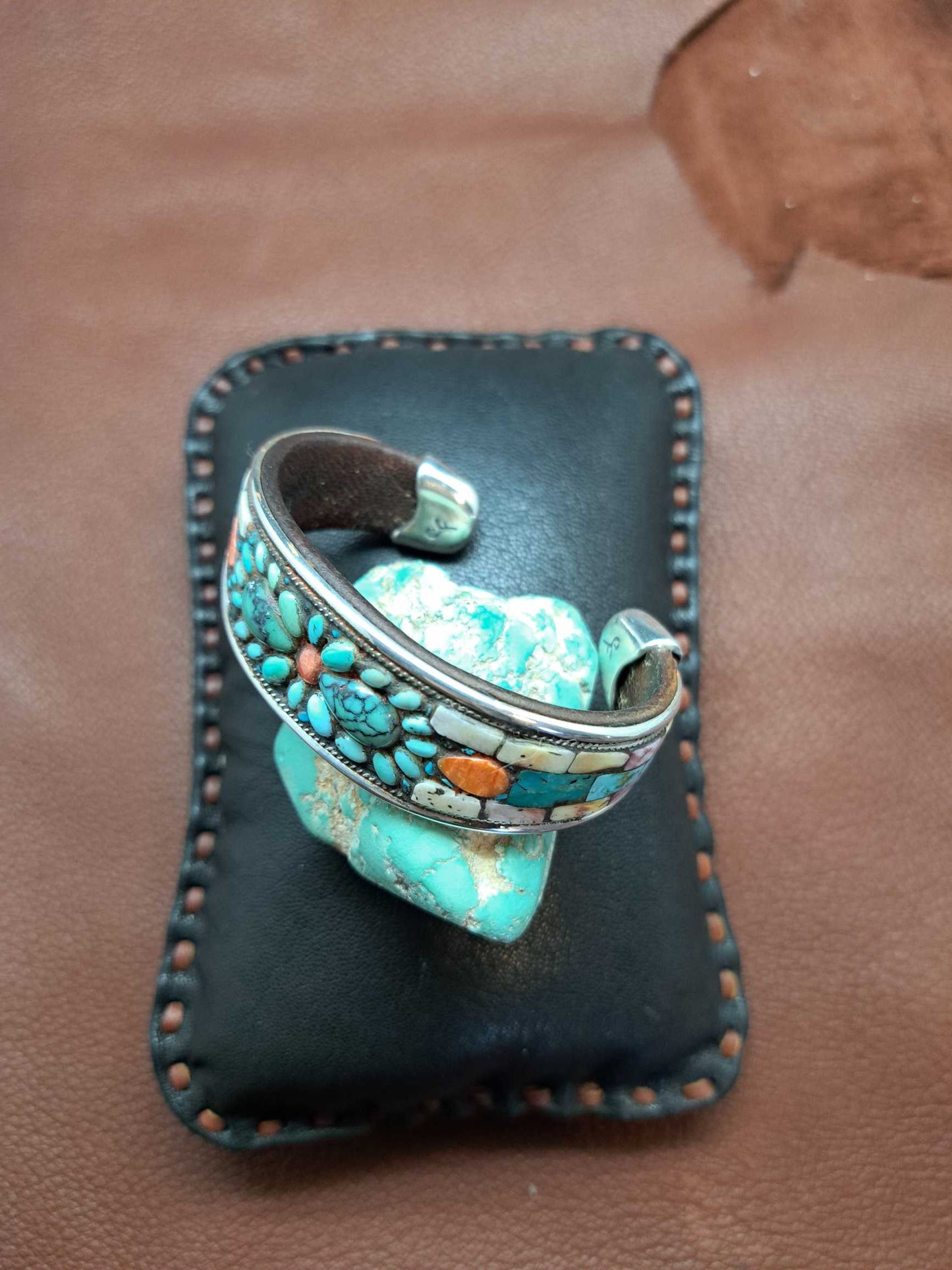 Turquoise Inlay Cuff