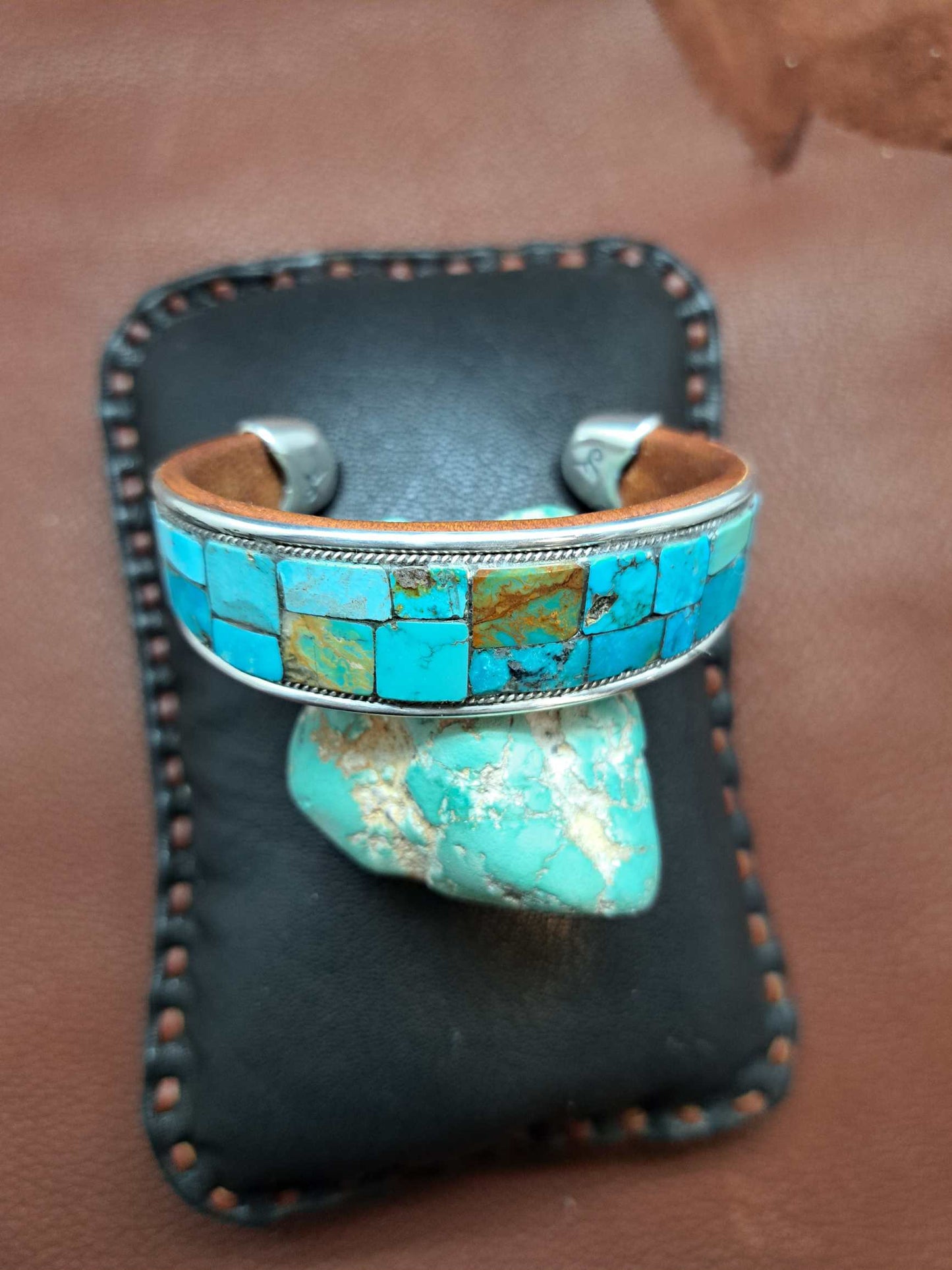 Turquoise Inlay Cuff