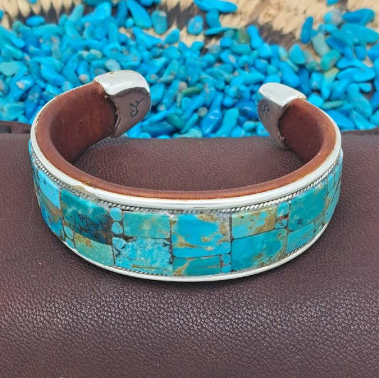 Turquoise Inlay Cuff