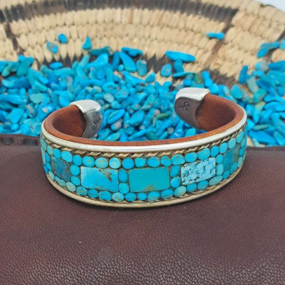 Turquoise Inlay Cuff
