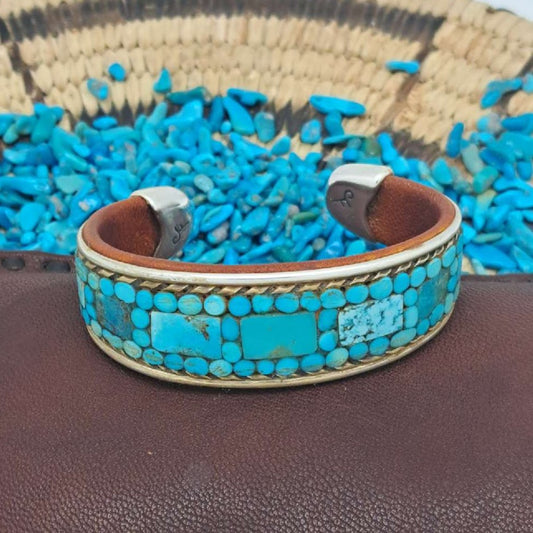 Turquoise Inlay Cuff