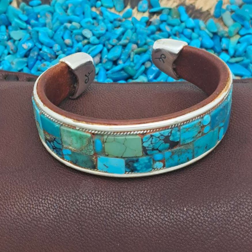 Turquoise Inlay Cuff