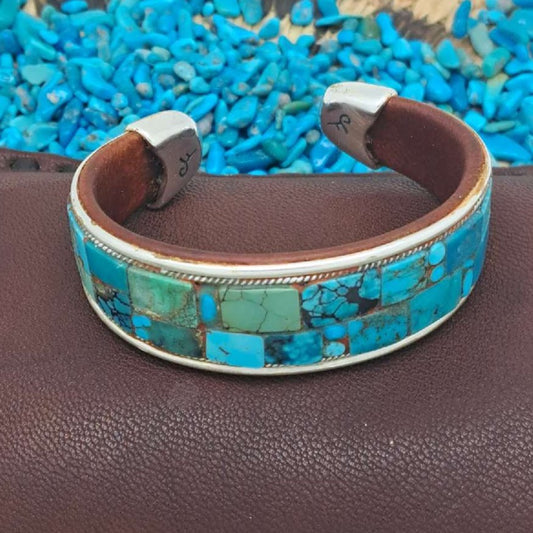 Turquoise Inlay Cuff