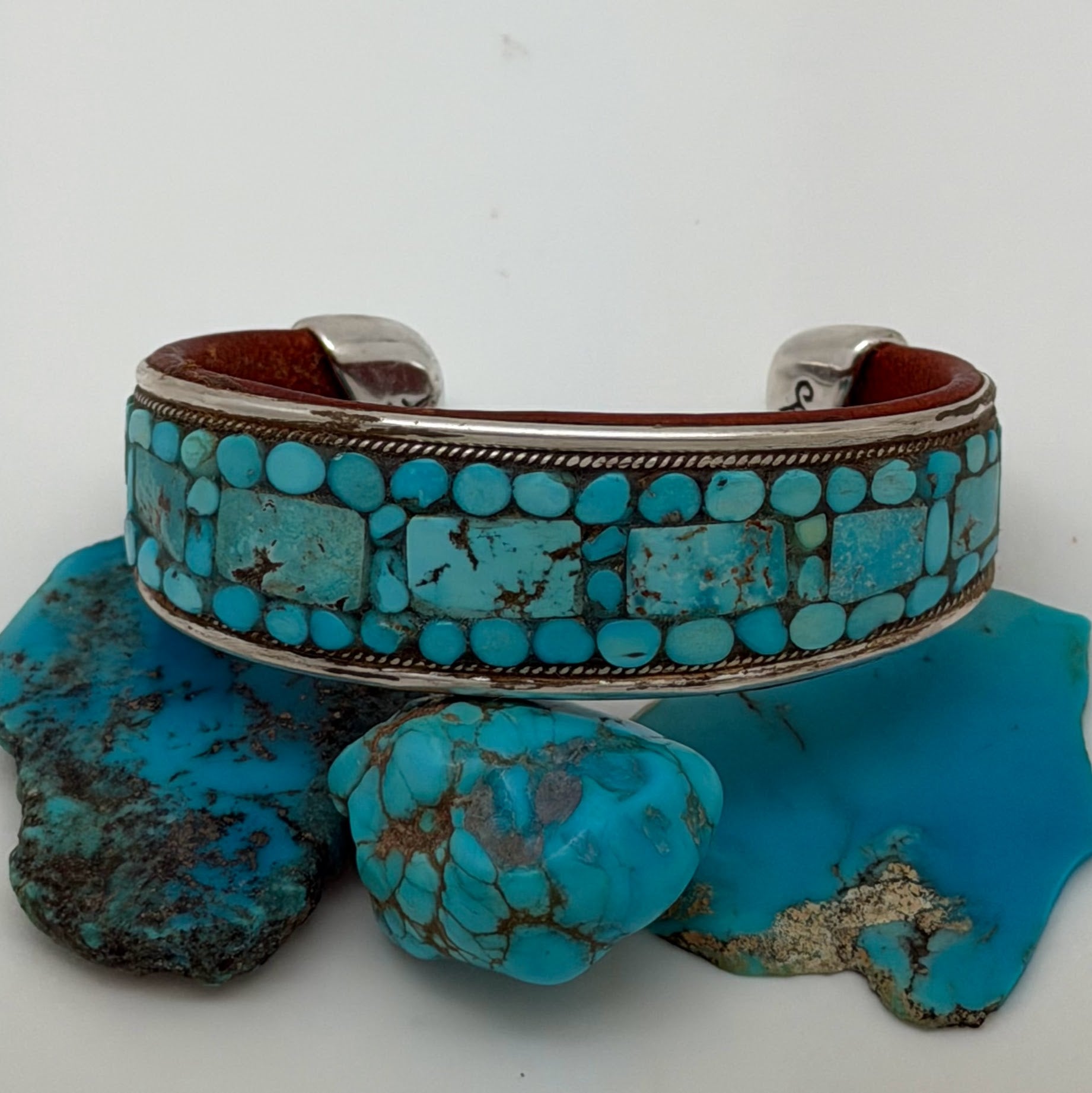 Turquoise Inlay Cuff – Charlie Favour Jewelry