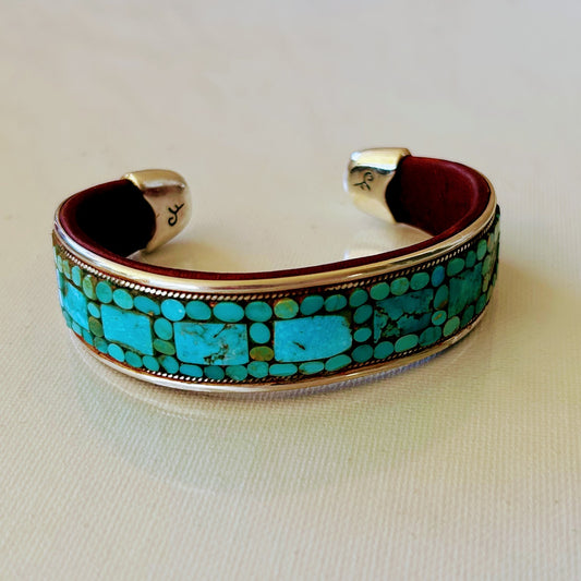 Turquoise Inlay Cuff
