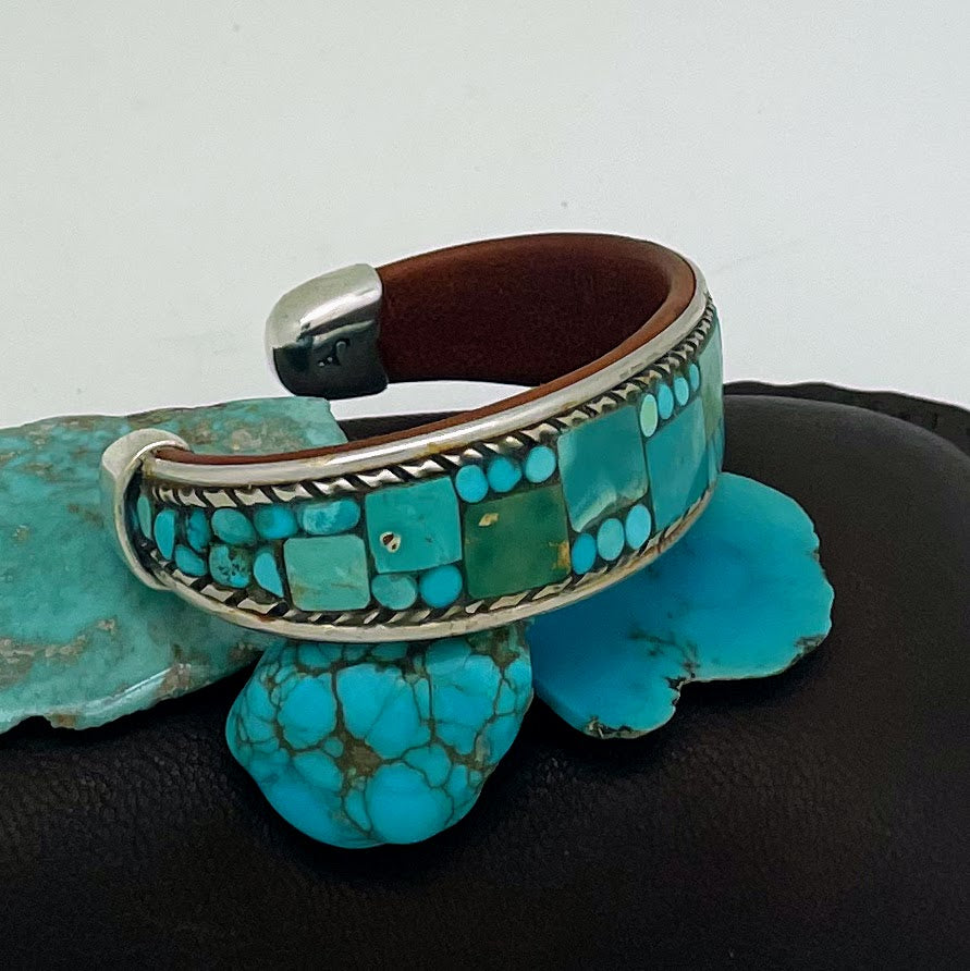 Turquoise Inlay Cuff