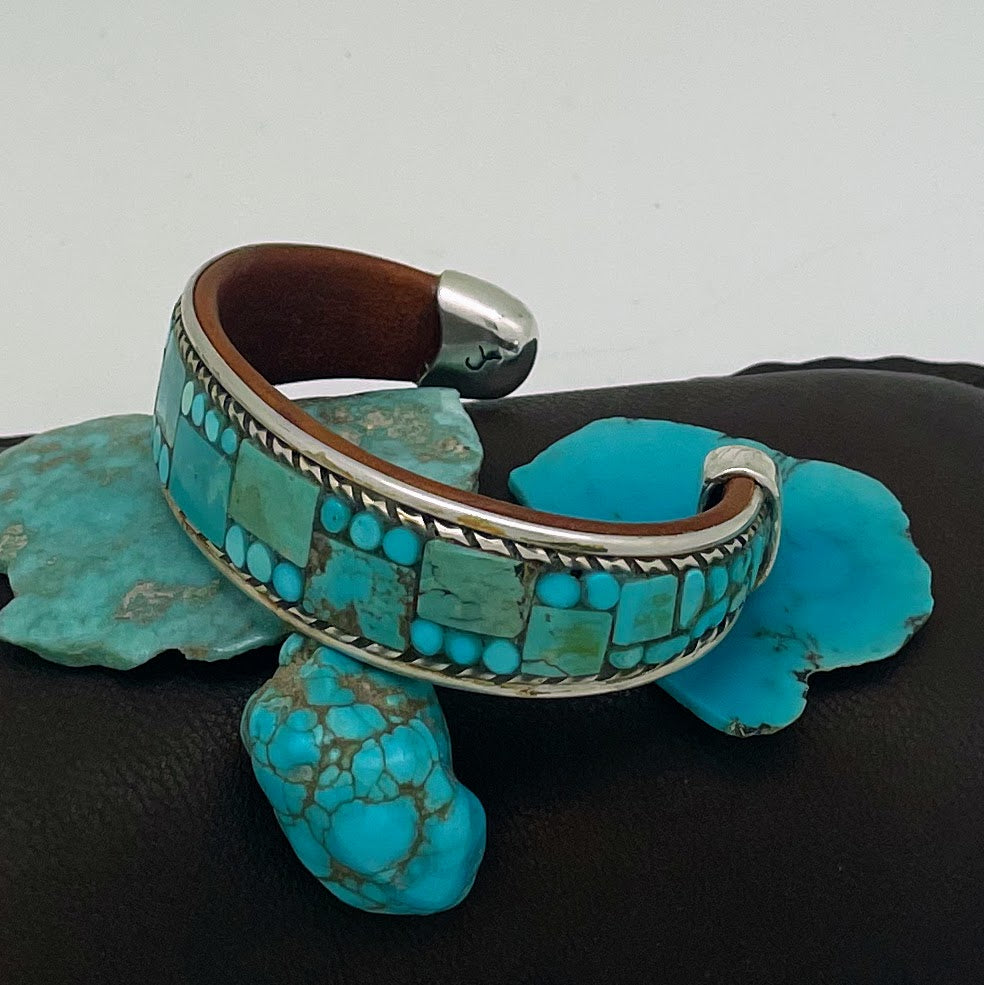 Turquoise Inlay Cuff
