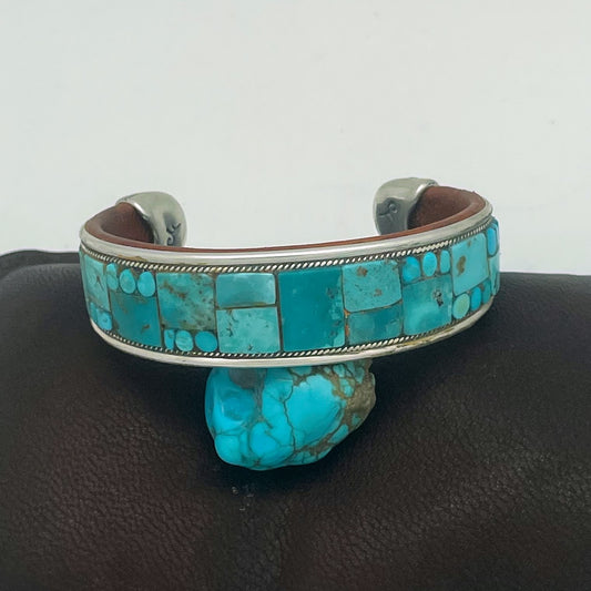 Turquoise Inlay Cuff