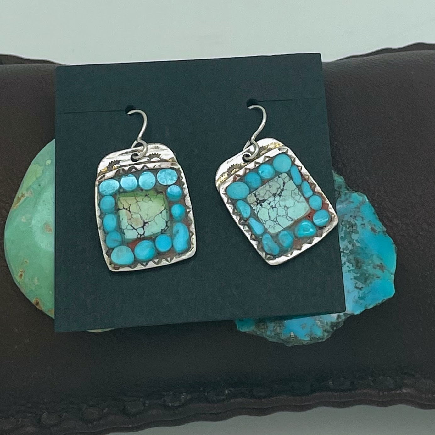 Turquoise Inlay Earrings